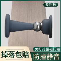 Door stopper door suction non-perforated silicone door handle anti-collision wall silent suction door handle buffer door stop toilet