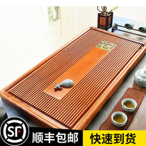 Whole Rosewood Wood tea tray household simple electric Wood tea tray large drainage tea tray household tray