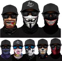 Motorcycle turban motorcycle riding facial towel spoof Harley Knight motorcycle facial towel retro summer fishing half face sun