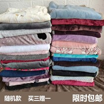Micro autumn and winter small warm special dog coral velvet blanket treatment sleeping blanket pet mat cat thickening