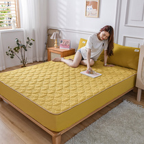 Good quality cotton bed hat thick cotton cotton single piece non-slip summer cotton bed cover Simmons mattress protective cover winter