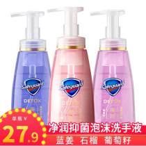 Shu Fujia Pomegranate Blue Ginger grape seed net moisturizing foam hand sanitizer 225ml antibacterial moisturizing male and female children