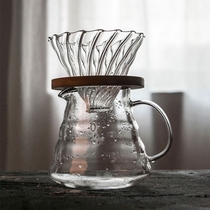 Coffee filter leak drip device hand punch cup holder creative funnel net filter paper juice free set environmental protection