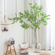 Japanese Bell plant simulation fake green plant potted horse drunken Wood simulation bell tree ornaments decoration interior landscaping