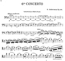 Göttmanns sixth cello concerto for the great cellist piano accompaniment.