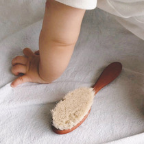 Germany imported Redecker newborn baby fetal hair comb Goat hair massage scalp Baby ringworm brush
