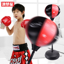 Childrens boxing gloves Boys sandbag Vertical tumbler Household sports products Baby boxing target set toys