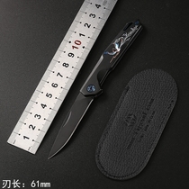 Outdoor small knife with high hardness folding knife field courtwork equipment Mini small knife sharp anti-body knife folding knife
