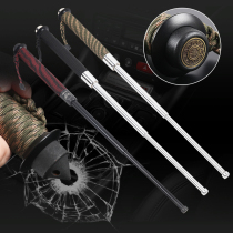 New retractable stick legal vehicle self-defense weapon self-defense falling stick roller whip wild military fans survival equipment