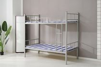 Staff dormitory upper and lower iron frame bed double iron high and low bed student bed mother bed construction site frame bed