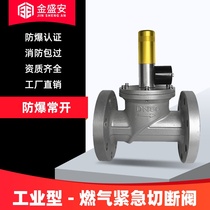 Industrial gas emergency electromagnetic cut off valve commercial hotel explosion-proof normal open gas gas leak automatic breaking gas
