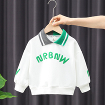 Boys spring clothing sweatshirt 2022 new ocean gas baby spring-autumn POLO shirt with children trendy clothes handsome