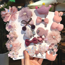 Baby headwear baby girl hairpin princess does not hurt baby small clip children hairpin hair clip hair less