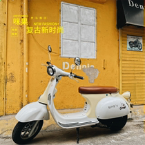 Roman holiday electric car vespa Net Red battery car retro motorcycle 72v electric motorcycle scooter female