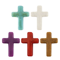 50pcs Acrylic Cross Beads Charms for Bracelet Earrings Neck