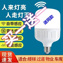 Bull LED light radar sensor light sound and light control light infrared human body induction bulb Community Home corridor corridor