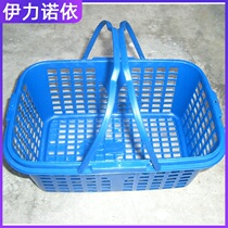 Special offer square bayberry strawberry basket 7 kg blue plastic portable fruit basket picking transport basket with lid