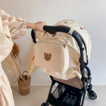 Korean mommy bag stroller trailer multi-function bear bag bottle bag baby storage baby walking baby artifact storage bag