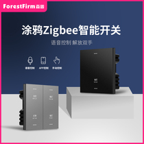 Graffiti zigbee switch hotel guest control smart home remote mobile phone Wireless Zero Fire voice control panel
