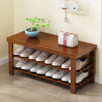 Shoe rack domestic door solid wood indoor good-looking storage Shoe rack Sub-layer Economy Type Easy seat dust