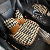 Car seat cushion winter car cotton and linen temperament Lingge car seat cushion four seasons universal seat goddess