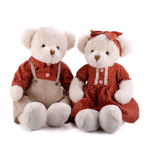 High-end press doll a pair of married teddy bears couple hug bear plush toy doll big gift bear