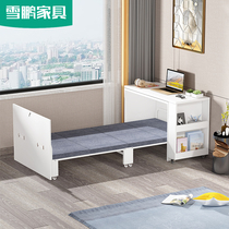 Multifunctional desk folding invisible lunch bed integrated single bay window corner desk small apartment 6L5