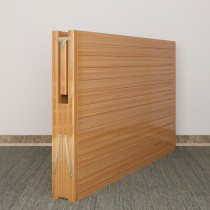 Bamboo bed folding bed double single simple lunch break lunch bed family marching economical rental hard board bamboo bed