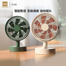 Xiaomi has a product to the desktop digital display shaking head fan desktop small fan usb office small dormitory portable