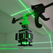 Front help sticker Wall instrument infrared level 12-line green light high precision bright light fine line plastering point wall tile