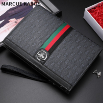 MK casual handbag leather clutch Trendy brand envelope bag mens bag Business fashion large-capacity clutch bag