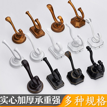European style punch-free single coat hook clothes hook Wall Wall wardrobe shoe cabinet bathroom cabinet adhesive hook