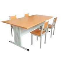 School library Reading room table and chair Bookstore meeting room Training reading table Steel wood office desk and chair meeting table