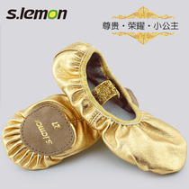 Childrens dance shoes womens soft bottom leather dancing shoes Princess shape shoes cats claw shoes girls ballet shoes practice shoes
