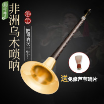 Zhulin Feng folk suona musical instrument full set of pure copper old-fashioned beginner small D tune lock red and white wedding event