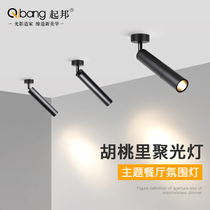 Small spot light LED track light background wall Restaurant spot light concentrated milk tea shop Bar atmosphere light Open ceiling