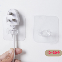 Fragrant color plug hook household kitchen wall non-marking socket wall-mounted adhesive hook non-hole storage mop rack