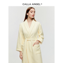 New CallaAngel cotton bathrobe female towel material long staple cotton soft absorbent male couple bathrobe autumn and winter