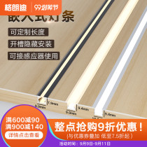 Embedded led wardrobe light bar card slot wine cabinet floor light Cabinet induction light strip