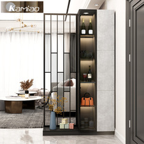 Entrance entrance cabinet Shoe cabinet one-piece entrance foyer cabinet Light luxury screen partition cabinet Narrow living room wine cabinet modern and simple