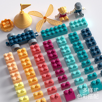 Childrens building blocks assembly toys 3-6 years old baby puzzle intelligence development brain multi-function assembly Boy 1 Green