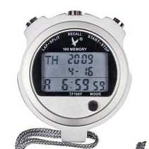 Tianfu TF100F three-row 100 all metal shell electronic stopwatch countdown match timing