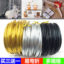 Black wire handmade diy shape aluminum wire metal wire student handmade class material enameled bag soft aluminum wire thick wire