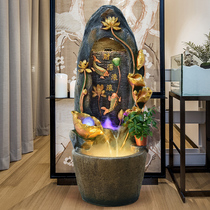 New Chinese style feng shui ball running water to make money fountain living room transfer indoor decoration TV cabinet next to the landing of wealth ornaments