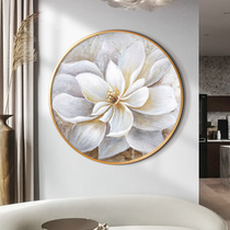 Jianmei flowers pure hand-painted oil painting porch background wall decorative painting living room dining room corridor wall hanging painting fortune mural