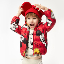 TOMYBALA Mickey childrens down jacket boys and girls 2020 new winter childrens clothing baby light coat tide