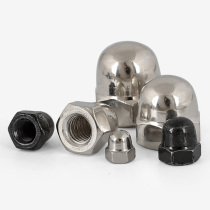 Screw cap round head cap nut nickel plated mother cap cap type cap decorative black M3M4M5M6M8M10M12