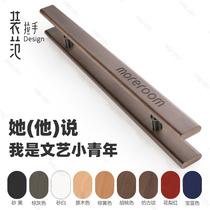 Walnuts Wood Color Glass Door Handle Solid Wood Custom Hotel Great Door Handle Office Light Lavish Antique Wooden Handle