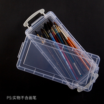 Domestic Beauty Lotte Plastic Containing boxed handy containing paintbrush Large capacity Student Thickened Paint Portable