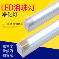 Tears lamp purification lamp led clean lamp three proof lamp T8 single tube with cover fluorescent lamp shade long strip lamp clean lamp